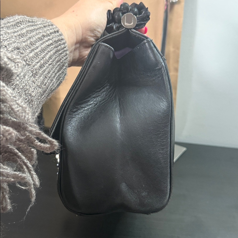 Coach Whitney Black Leather Satchel - Picture 7 of 13